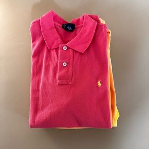Set of boys short sleeve polo shirts